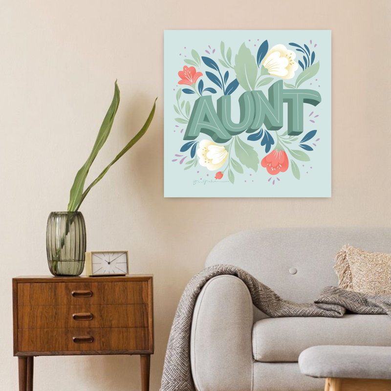 Tante, art floral contemporain, H 24 po x l 24 po