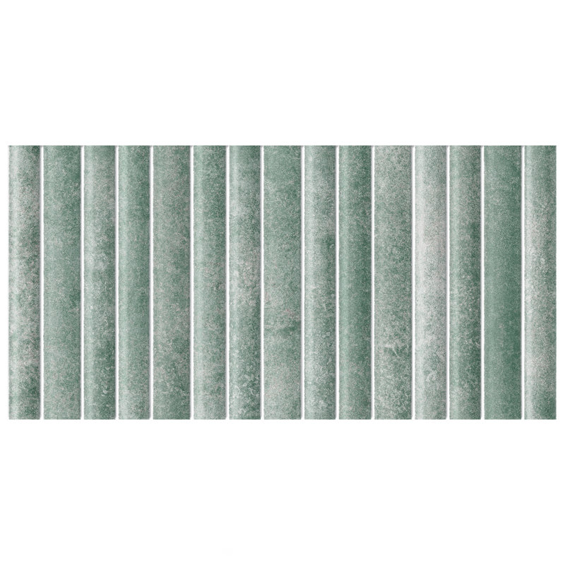 Rubik 5.88" x 11.75" Ceramic Patterned Tile, Blue