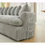 Élégant canapé modulaire en forme de L avec mousse à haute résilience, aucun assemblage requis, tissu en velours côtelé gris-1297910895