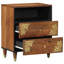 50cm W Solid Wood Bedside Table