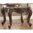 Haxby Transitional 30"L Square End Table with Natural Marble Top in Cherry Oak