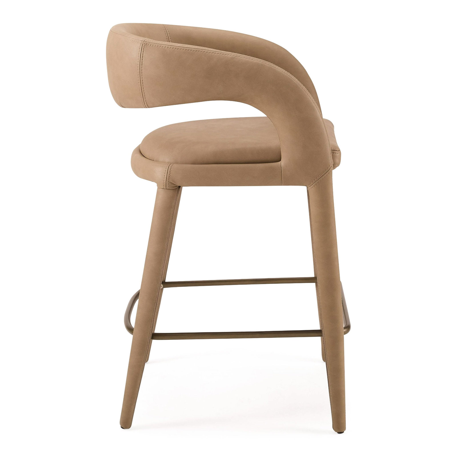 Freestyle Bar and Counter Stool, Tan, 25.6''