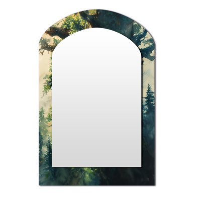 Miroir mural Green Forest Titan Giants I - Green Modern