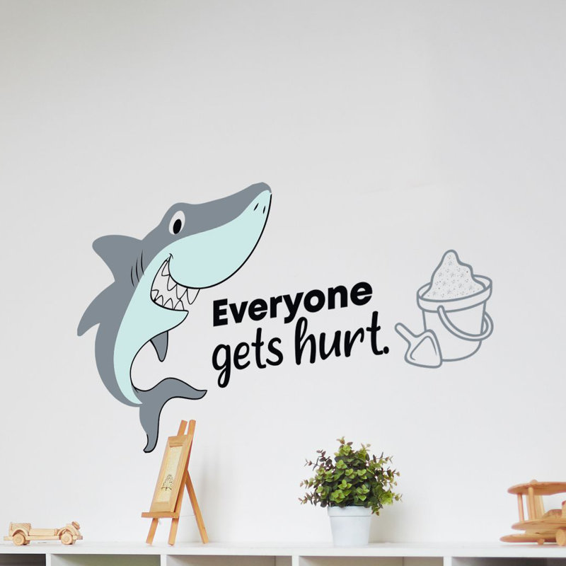 Text & Numbers Wall Decal, 12" H x 20" W x 0.05" D