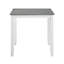 Mobilier de salle à manger décontracté 5 pièces gris et blanc