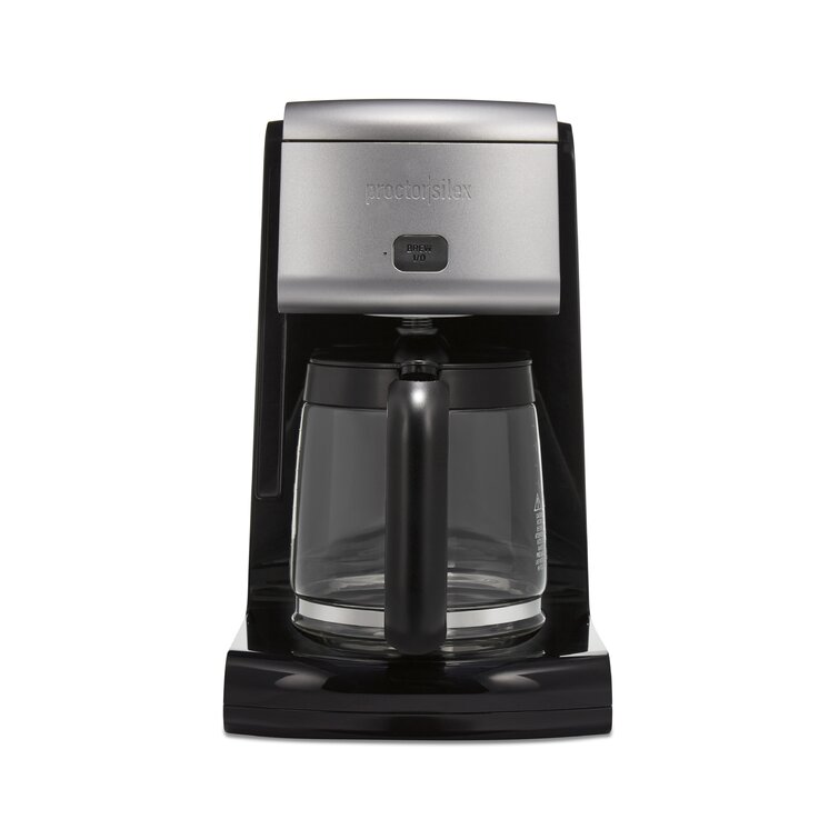 Basics 5 Cup Coffee Maker with Reusable Filter, Black and Stainless  Steel