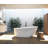 Louiseville 60'' x 30'' Freestanding Soaking Acrylic Bathtub