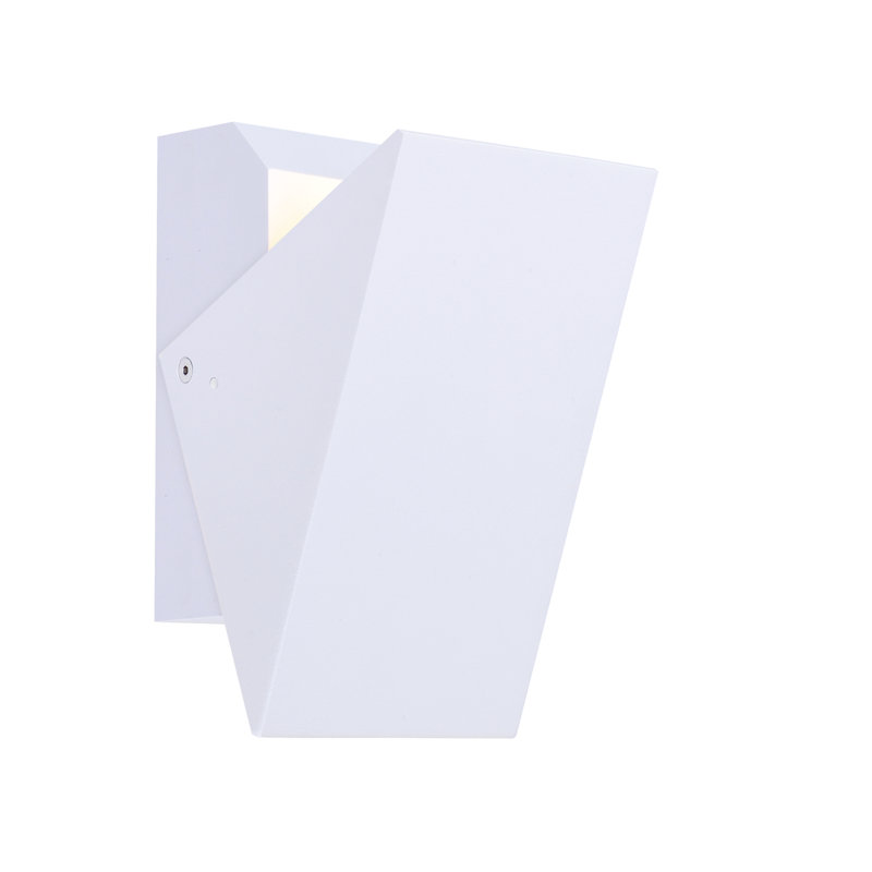 Alumilux Tilt-Outdoor Wall Mount, 5.25" H x 3" W x 2.75" D, White