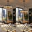 Modern 6-Light Dimmable Drum Crystal Chandelier