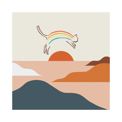 «Cat Landscape XXXI-B» par Lim Heng Swee, impression sur toile tendue
