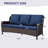 Outdoor Wicker Sofa With Cushions-1399502873