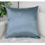 Housse de coussin carré en soie synthétique 18 pi x 18 po Aiking Home, fermeture à glissière, ardoise (ensemble de 2)-127322732