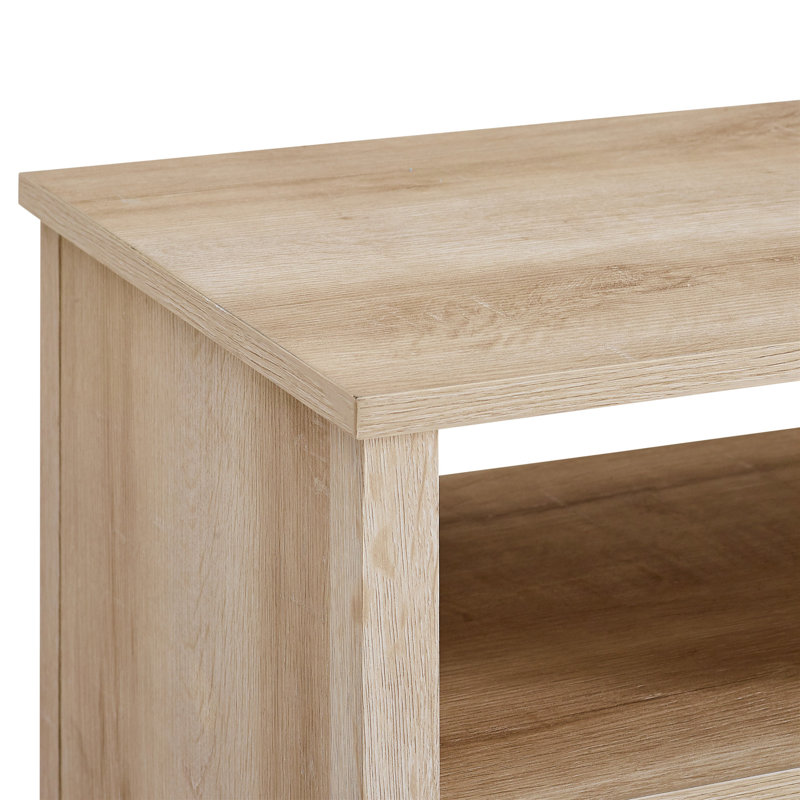 Table de chevet 1 porte Parche, Chêne blanc