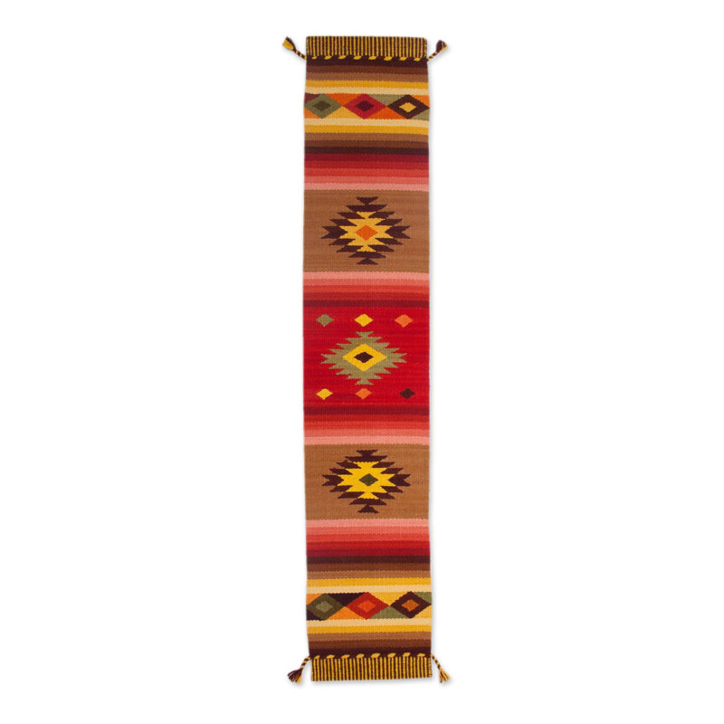 Lowrey Brilliant Sunset Wool Blend Table Runner