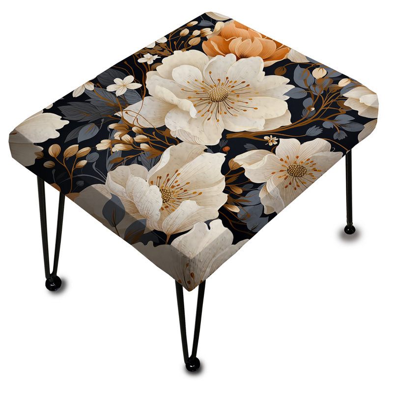 Delicate Magnolia Dreams - Repose-pieds rectangulaire floral