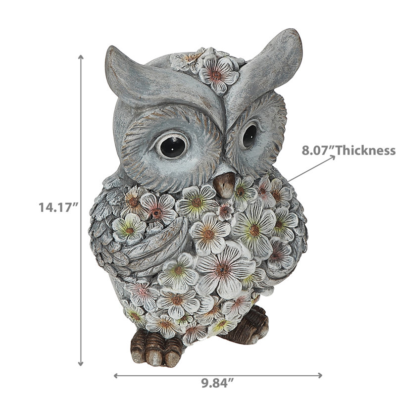 Figurine hibou d'extérieur