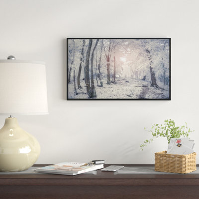 " Winter Sunrise In Mountain Forest "