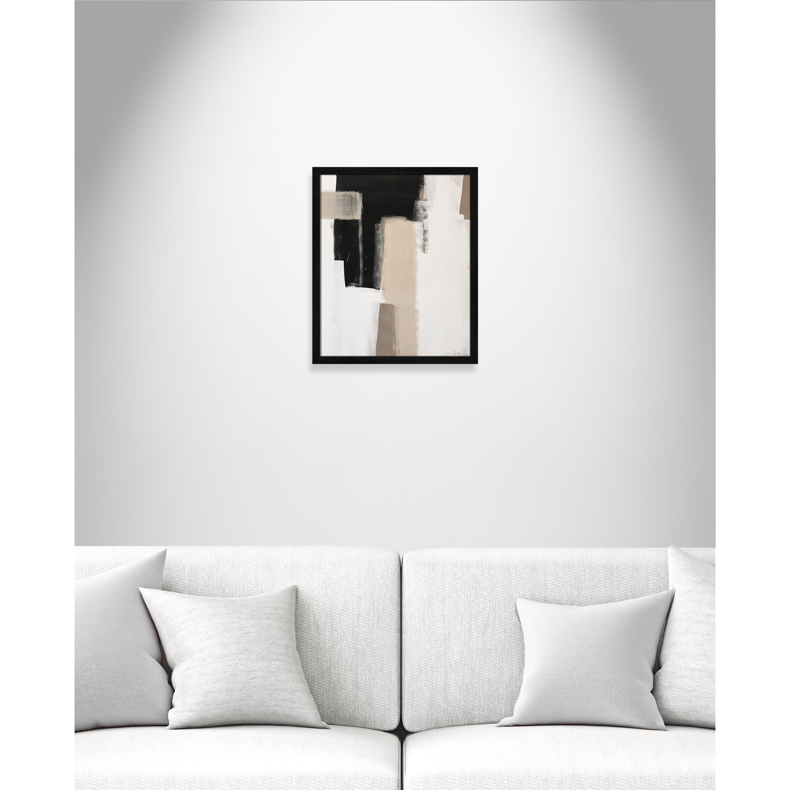 Earth Scapes I Print, 19" H x 16" W x 1.25" D, Black Slim Unmatted Picture Framed