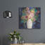 Art mural en métal luxueux «Floral Beauty 4» par Cheryl Warrick, 24 po x 24 po-1253302228
