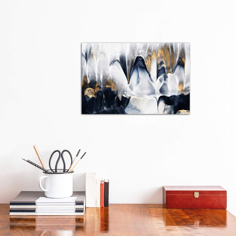«Abstract Flow II» par Elisabeth Fredriksson - reproduction imprimée, Toile tendue, H 8 po x l 12 po x P 0,75 po
