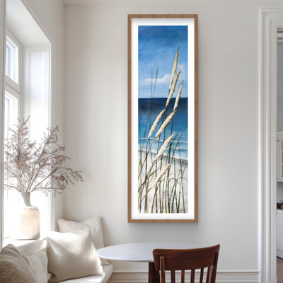 Wild Herbs in the Wind Beach Print | Beige Framed Decor
