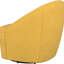 Chaise pivotante rembourrée jaune moutarde avec rembourrage et design contemporain pour la décoration intérieure-1314006390