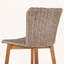 Ensemble de 2 tabourets de bar d'extérieur Lymington avec bois de teck et osier brun clair-1141469476