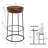Mccree Upholstered Counter Stool with Metal Frame-1424292154