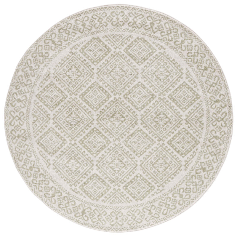 Tulum Performance Southwestern Rug, Round 6'7"