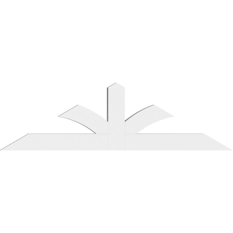 Support pour pignon en PVC de qualité architecturale Richland, H 24,5 po x l 84 po (pas: 7/12), P 4 po x F 6 po