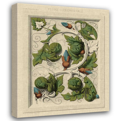 Art sur toile tendue avec Alcott Hill® Vision Studio, titre: Decorative Flourish II