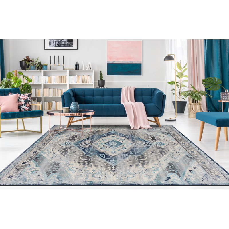 Mosely Oriental Indoor Rug, Rectangle 7'10" x 10'