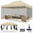 10'x15' Heavy Duty Canopy Tent, Pop up Gazebo with Netting Screened-105123538