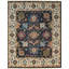 8x10 Blue Hand-Knotted Wool Floral Medallion Border Traditional Modern Contemporary Carpet Rug