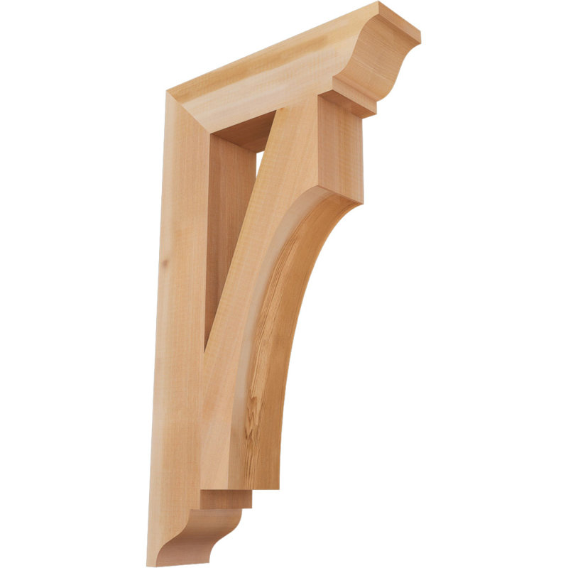 Support traditionnel Westlake, Cèdre rouge de l'Ouest, Lisse, H 28 po x l 3,5 po x P 16 po