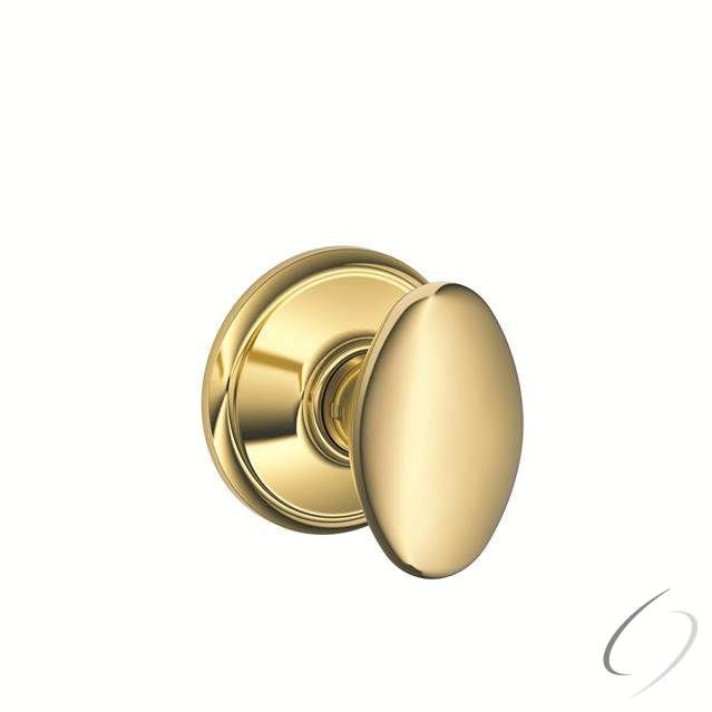 Sienna Passage Door Knob, Bright Brass