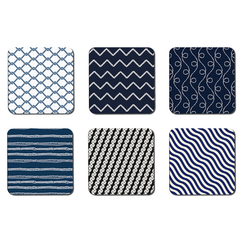 Square 6 Piece Coaster Set