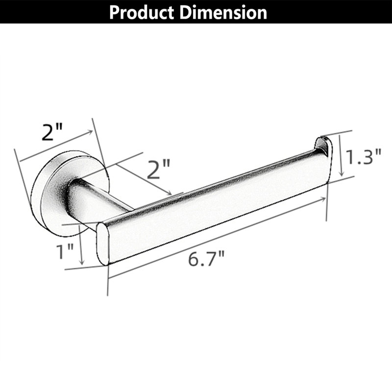Wall Mount Toilet Paper Holder, Brilliance Stainless Steel