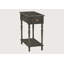 Table de chevet pour chambre à coucher, table de chevet, table d'appoint de style traditionnel, table de bout étroite avec tablette de rangement et tiroir-265696412