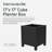  17-Inch x 17-Inch Flora Cube Planter Box for Patios or Decks, Black-1444504748