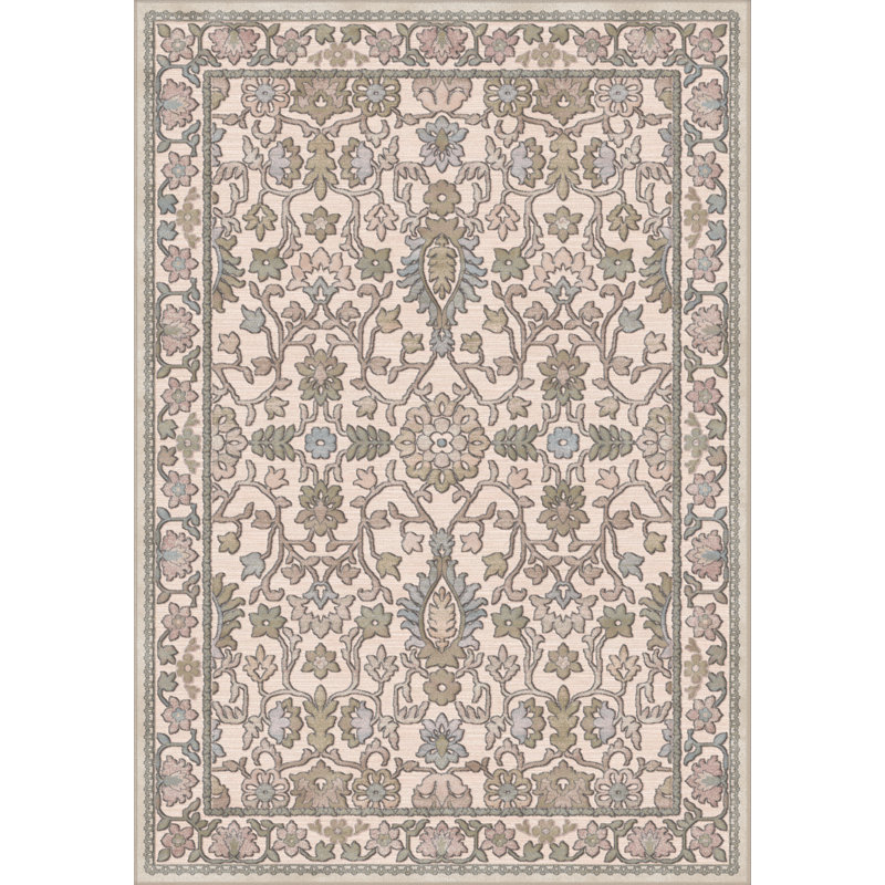 Conrad Floral Viscose Area Rug, Rectangle 160 x 230cm