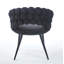 Ensemble de 2 chaises rembourrées modernes avec pieds en tube de fer, coussins moelleux et dossier confortable pour une assise élégante-52560463
