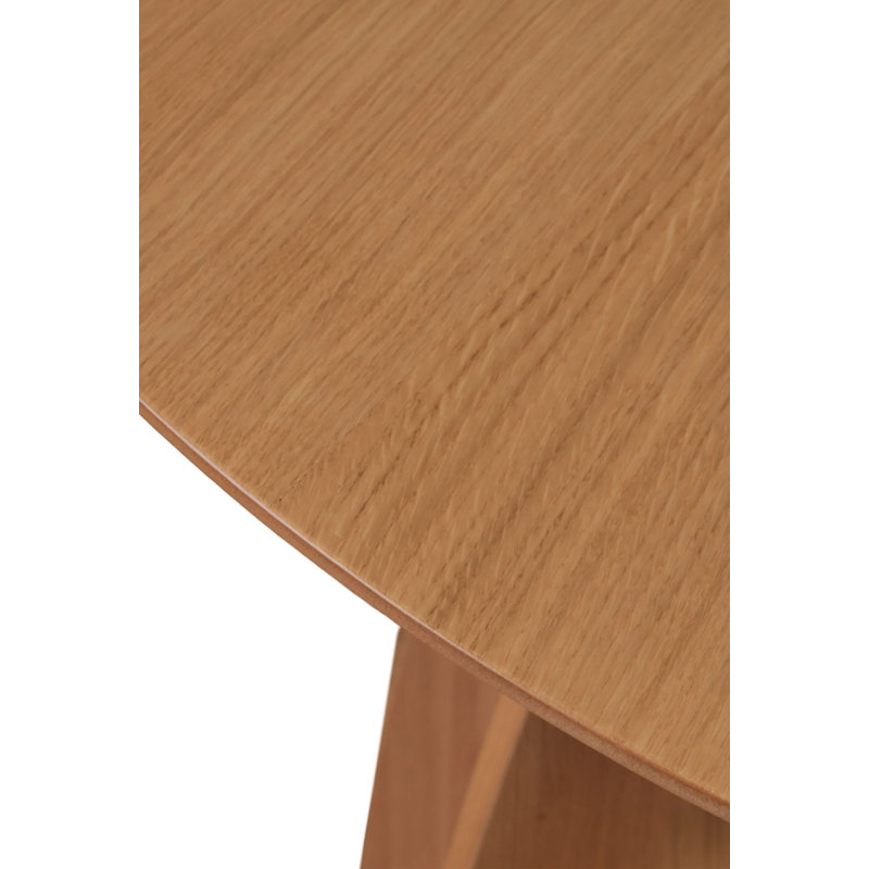 Diciffy round table 100 cm veneer, Beige