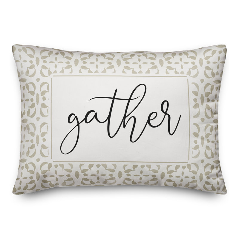 Housse et insert de coussin rectangulaire d'extérieur Gather Watercolor