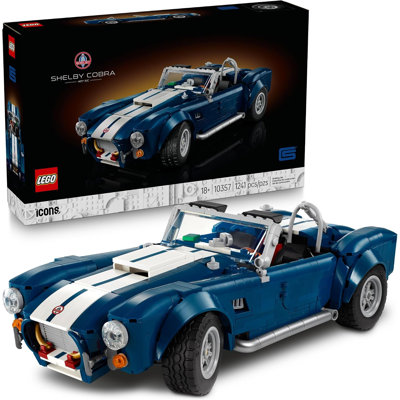 LEGO Icônes - 10357 - Shelby - Cobra - 427 - Ensemble de construction de voiture pour adultes, 1241 pièces, 18+