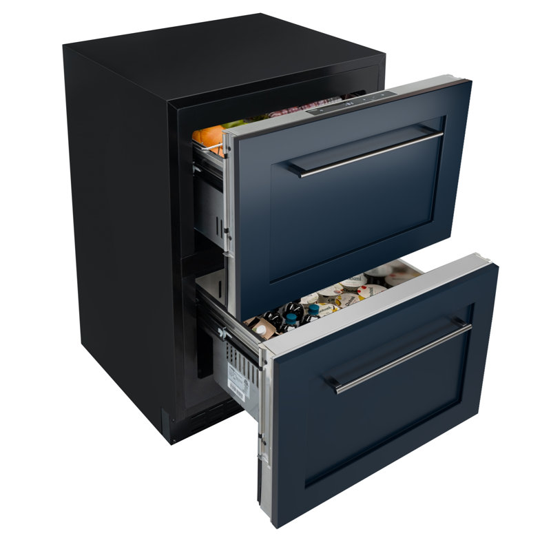 23 in. Panel Ready Drawer Refrigerator, Navy