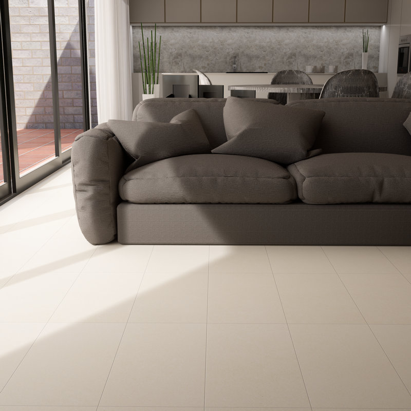 Nomad 12" x 24" Concrete Look Matte Porcelain Tile, Beige