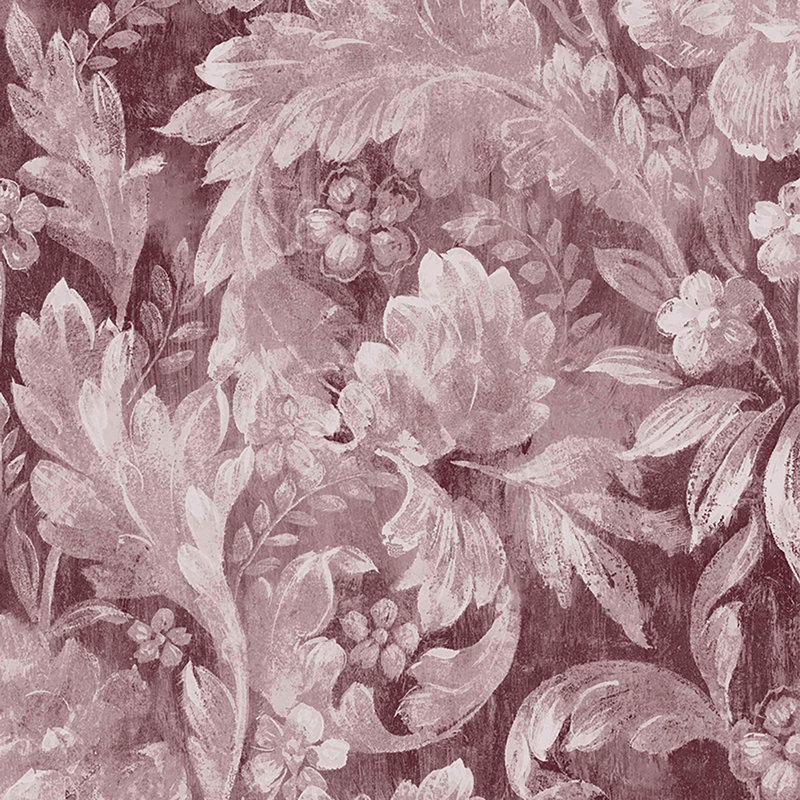 Laura Ashley Apolline Pale Blackberry Removable Wallpaper