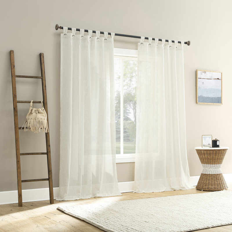 Panneau de rideau transparent à pattes Waverly, L 50 po x L 84 po