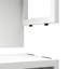 Armoire de rangement blanche en bambou à grande capacité pour salle de bain